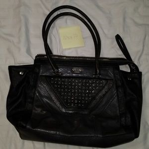 Guess black and grey snakeskin faux leather purse